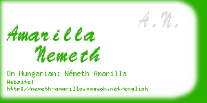 amarilla nemeth business card
