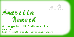 amarilla nemeth business card